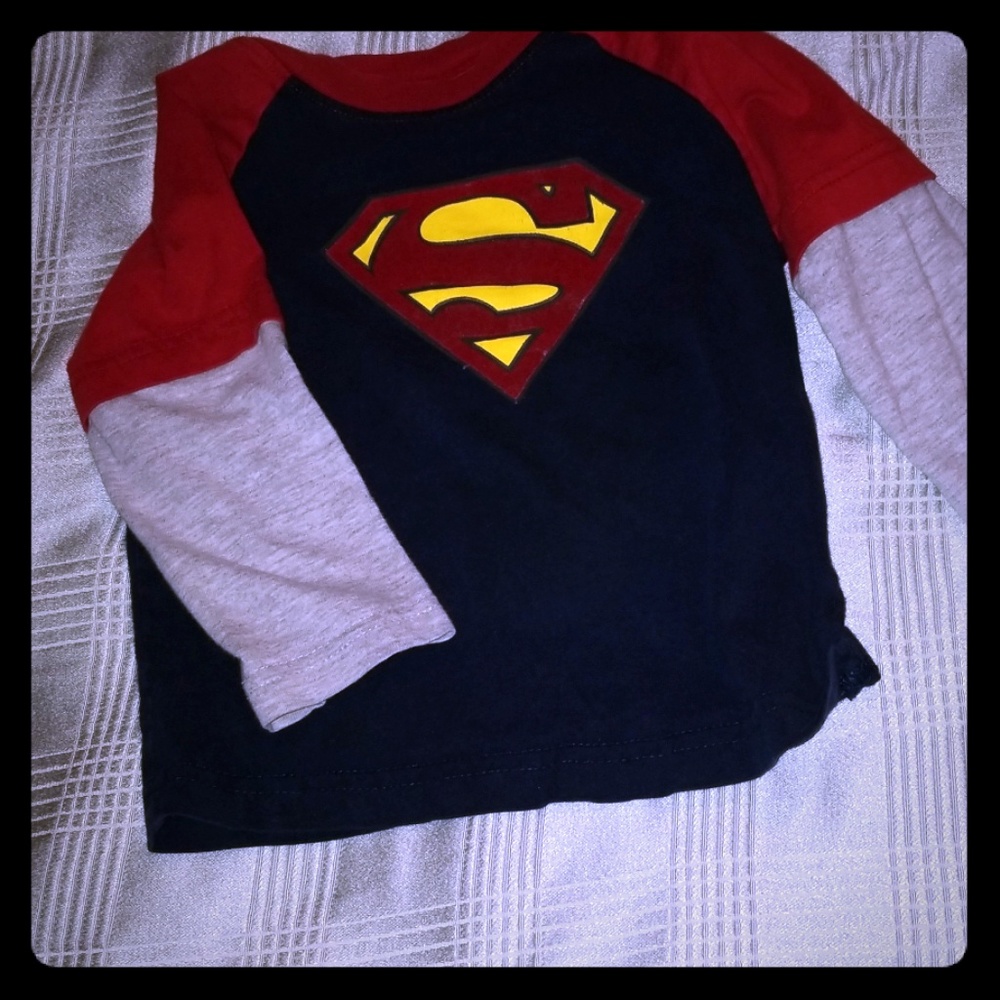 Boys  Superman Long Sleeve Tee 18M